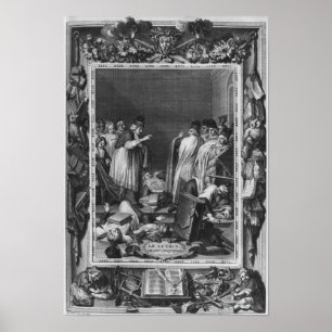 Affiche Illustration de "Le Lutrin" par Nicolas