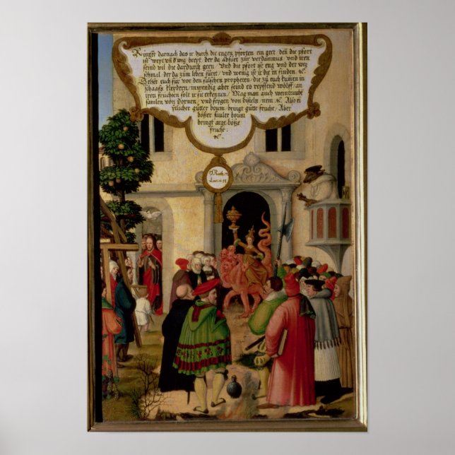 Affiche Illustration de l'enseignement du Christ (Devant)