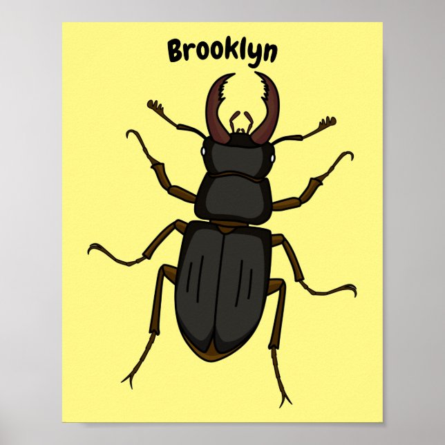 Affiche Illustration de l'insecte du dendroctone du pin (Devant)
