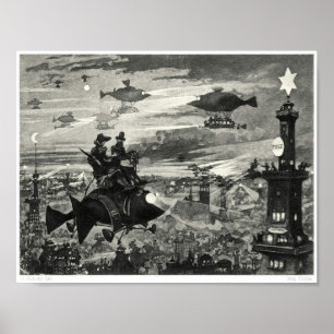 Affiche Illustration de livre surréaliste