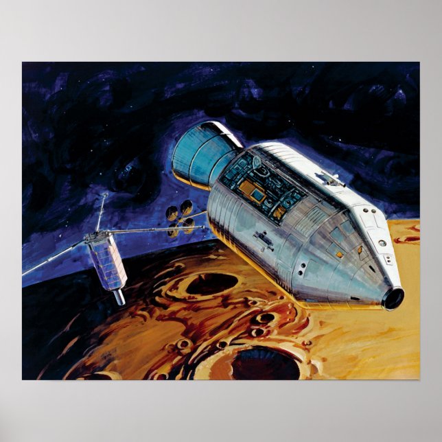 Affiche Illustration de l'orbite lunaire du sous-satellite (Devant)