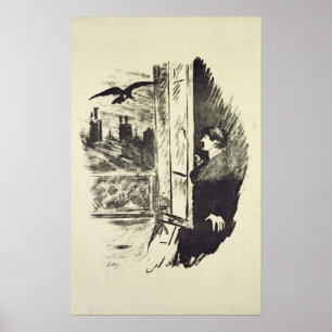 Affiche Illustration de Manet   pour 'le Raven