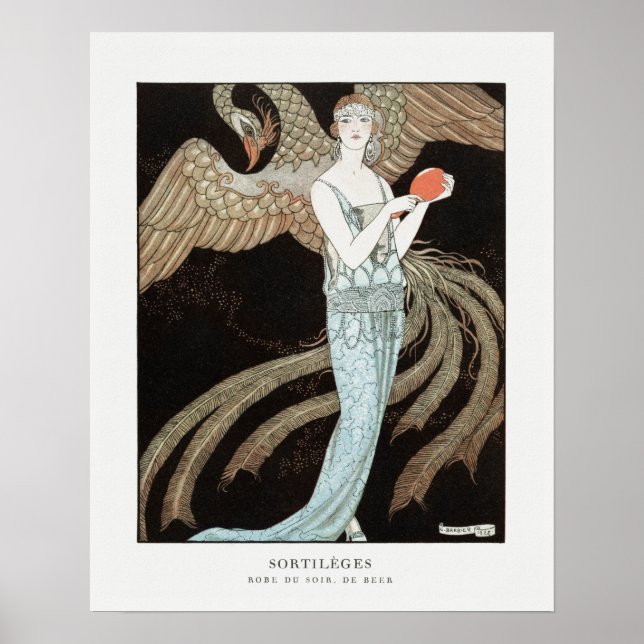 AFFICHE : ILLUSTRATION DE MODE : GEORGE BARBIER (Devant)