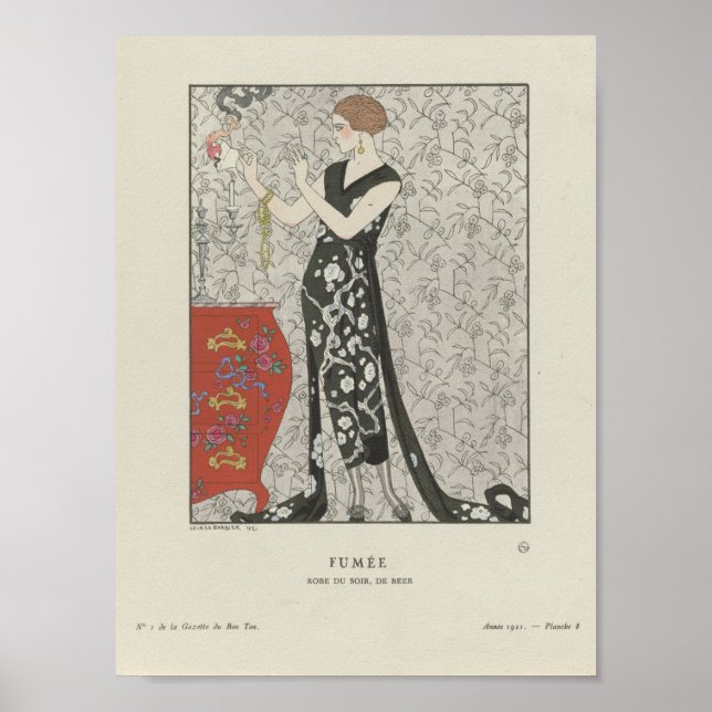 Affiche Illustration de mode vintage (Devant)