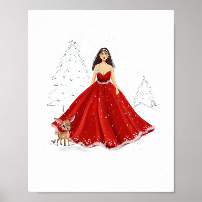 Affiche Illustration de Noël (Devant)