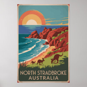 Affiche Illustration de North Stradbreak Island Kangaroos