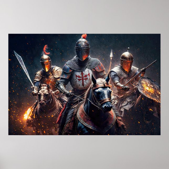 Affiche Illustration de Nous chevauchons après minuit (Devant)