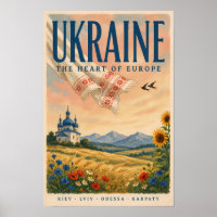 Illustration de paysage ukrainien de voyage