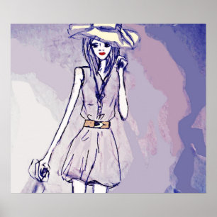 Affiche Illustration de recherche de mode d'affiche
