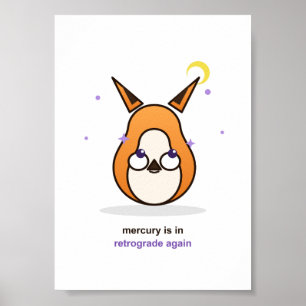 Affiche Illustration de renard fantaisiste