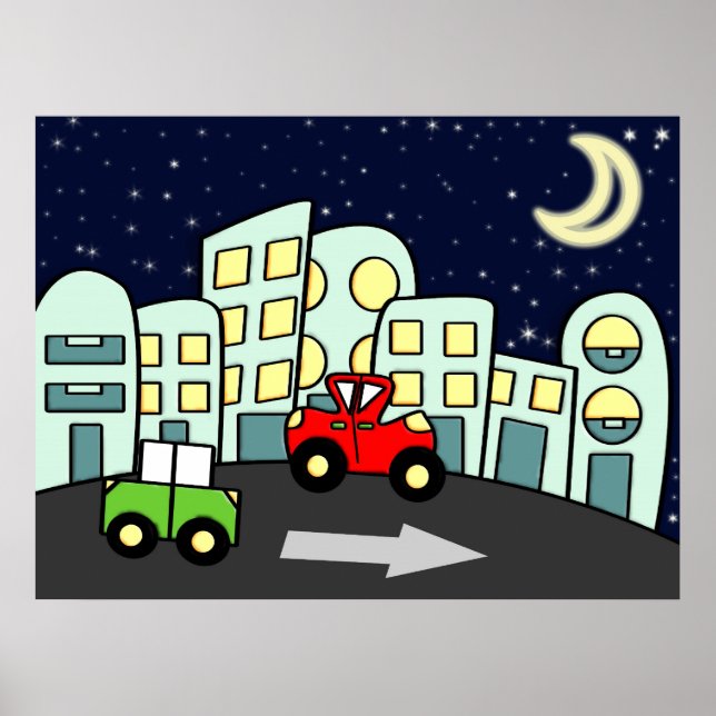 Affiche Illustration de rue (Devant)