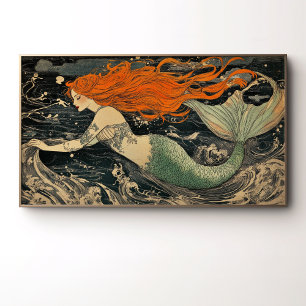 Affiche Illustration de sirène envoûtante