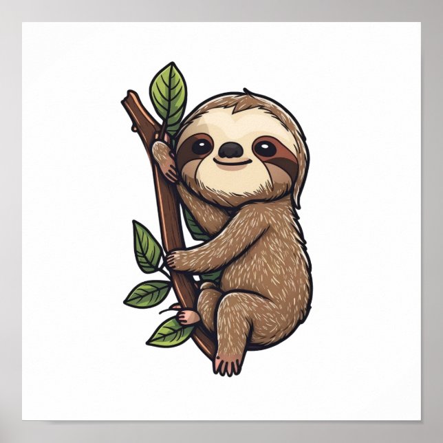 Affiche Illustration de Sloth (Devant)