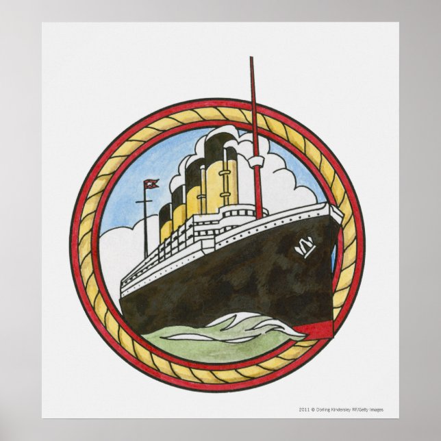 Affiche Illustration de Titanic (Devant)