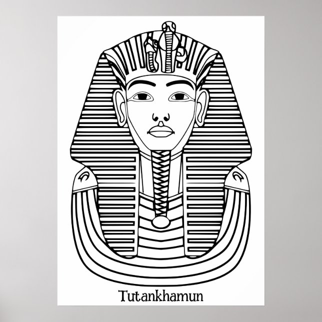 Affiche Illustration de Toutankhamon (Devant)