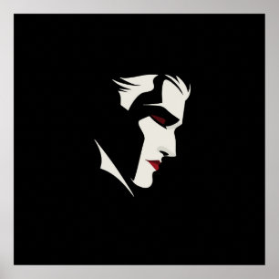 Affiche Illustration de vampire graphique