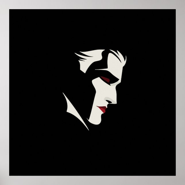 Affiche Illustration de vampire graphique (Devant)