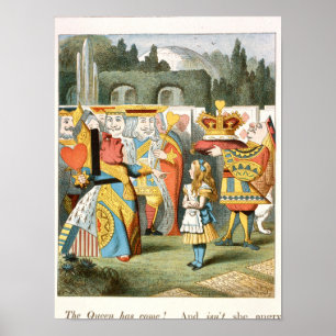 Affiche Illustration de vintage Alice au pays des merveill