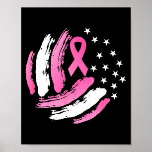 Affiche Illustration de volleyball ruban rose cancer du se