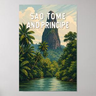 Affiche Illustration de voyage à Sao Tome et Principe Art