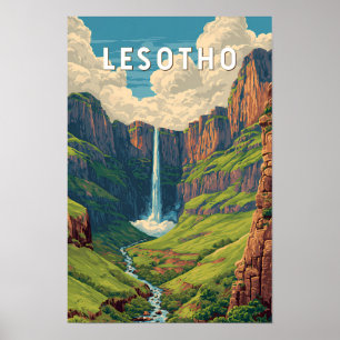 Affiche Illustration de voyage artistique vintage du Lesot