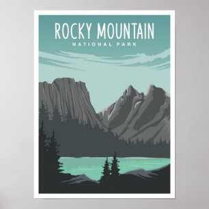 Affiche Illustration de voyage dans le parc national de Ro
