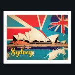 Affiche Illustration de voyage de Sydney Australia Pop Art<br><div class="desc">Illustration de voyage de Sydney Australia Pop Art</div>