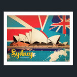 Affiche Illustration de voyage de Sydney Australia Pop Art<br><div class="desc">Illustration de voyage de Sydney Australia Pop Art</div>