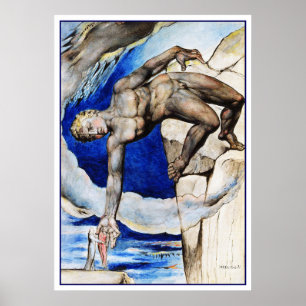 Affiche Illustration de William Blake : La comédie divine