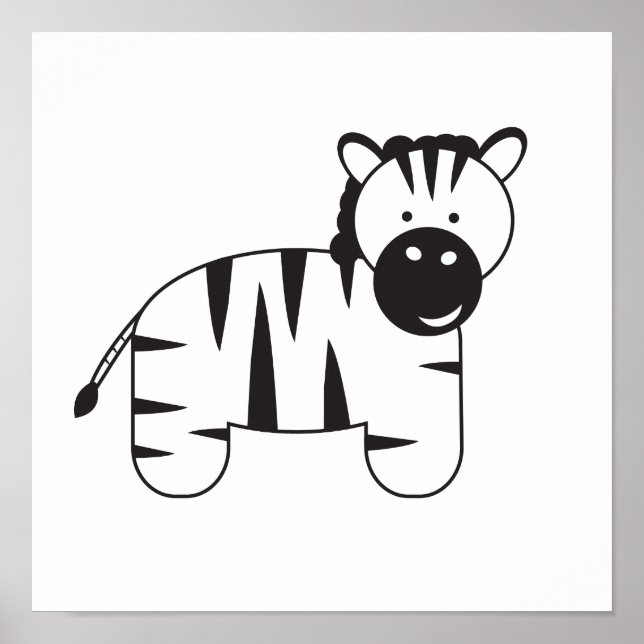 Affiche Illustration de ZÈBRE par Lorena Depante (Devant)