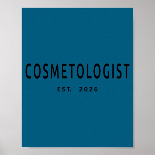 Affiche Illustration d'école de beauté Esthéticienne 2026 (Devant)