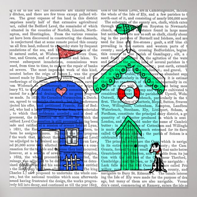 Affiche Illustration des Beach Huts 2 (Devant)