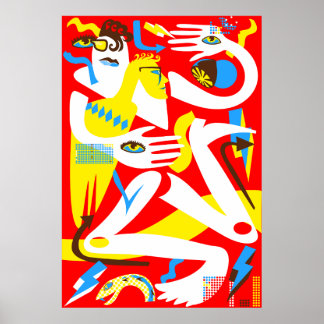 Affiche Illustration des gens modernes