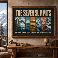 Illustration des sept sommets montagnards