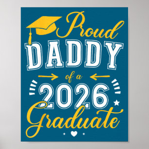 Affiche Illustration diplômé de la promotion 2026 Papa fiè