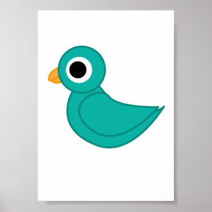Affiche Illustration d'oiseau