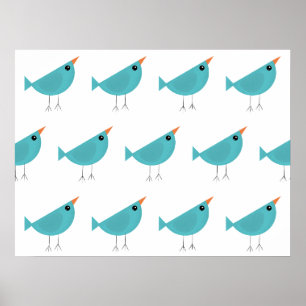 Affiche Illustration d'oiseau