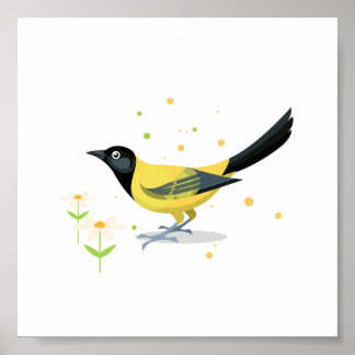 Affiche Illustration d'oiseaux