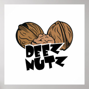 Affiche Illustration drôle de Deez Nutz