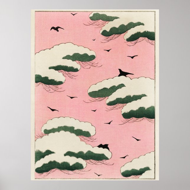 Affiche Illustration du ciel rose (Devant)