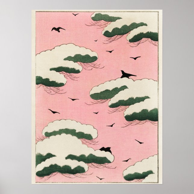 Affiche Illustration du ciel rose de Bijutsu Sekai (Devant)