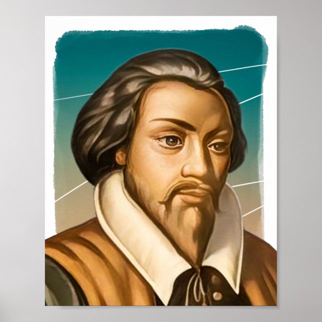Affiche Illustration du compositeur anglais William Byrd (Devant)