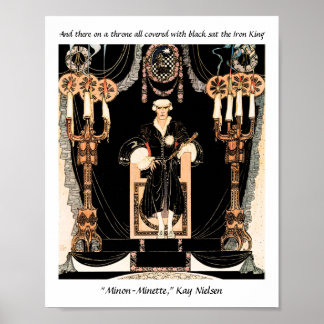 Affiche Illustration du conte de fées Iron King par Kay Ni