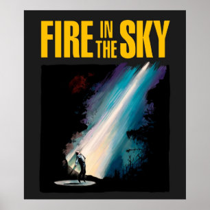 Affiche Illustration du feu dans le ciel