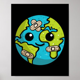 Affiche Illustration du jour de l'amoureux de la Terre Don