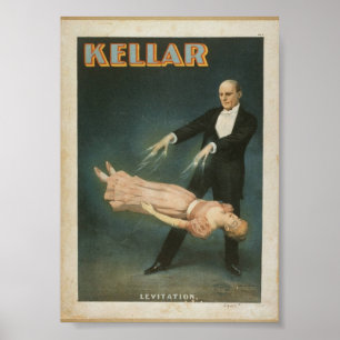 Affiche Illustration du magicien vintage