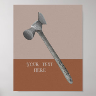 Affiche Illustration du marteau de café