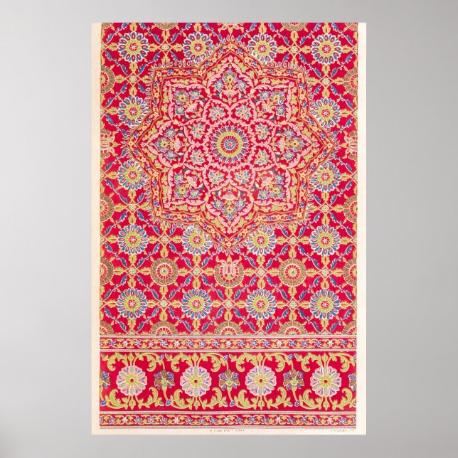 Affiche Illustration du Motif vintage (Devant)