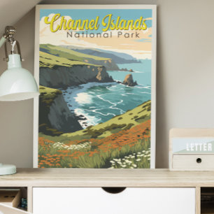 Affiche Illustration du parc national des îles Channel