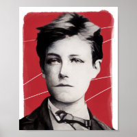 Illustration du poète français Arthur Rimbaud